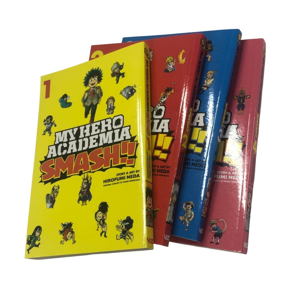 My Hero Academia Smash Manga Volumes 1-4 Set Hirofumi Neda Viz Media English